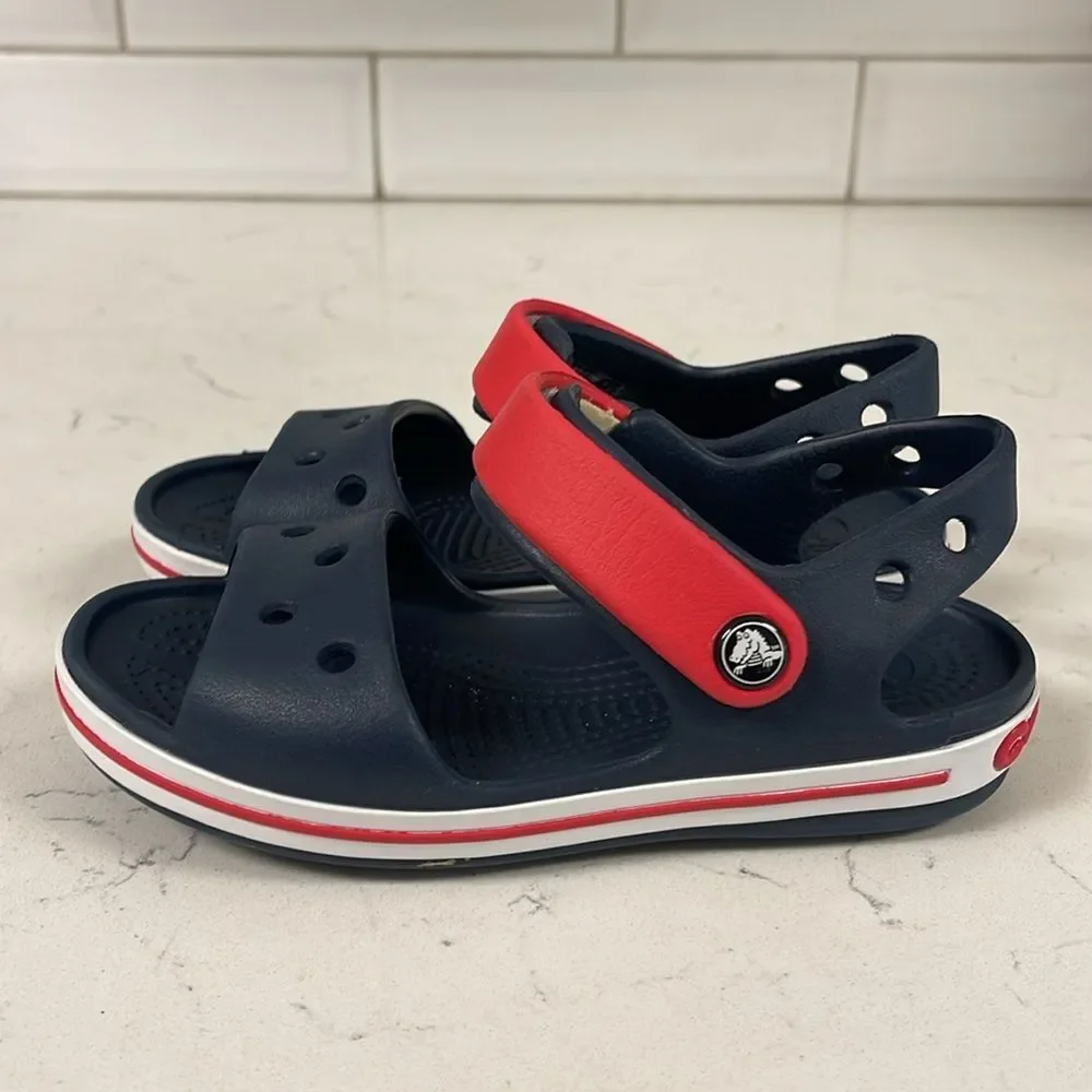 Toddler Crocband™ Cruiser Sandal Sandals Navy / Varsity Red Size 11